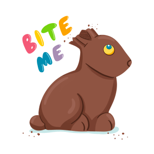 Bite Me Chocolate Bunny Easter T-Shirt