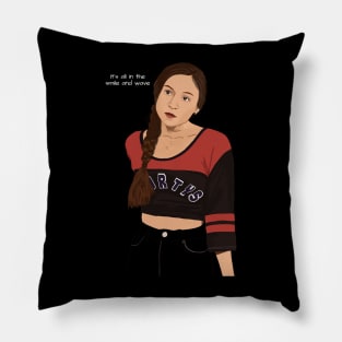 Waverly Earp in Shorty's Shirt (Wynonna Earp) Pillow