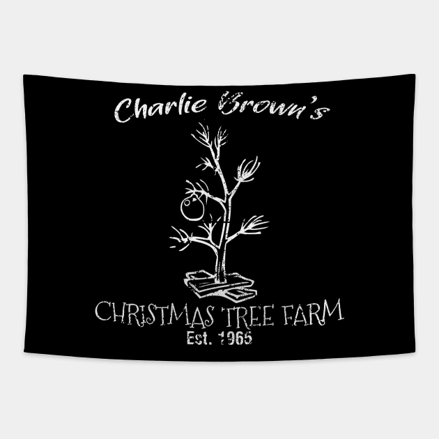 Brown's Christmas Tree Farm Tapestry by masciajames