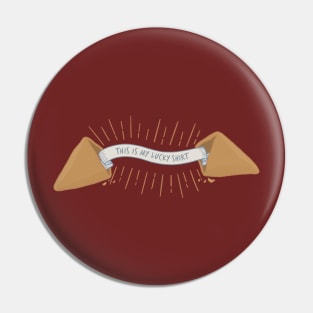 Lucky Fortune Cookie Prophecy Pin