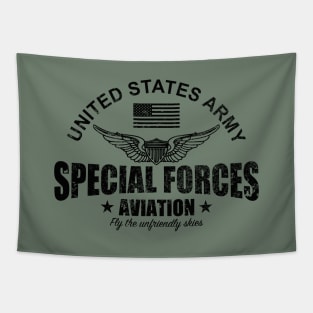 US Special Forces Aviation (distressed) Tapestry