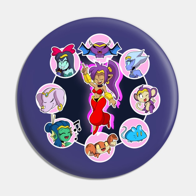 Shantae Half Genie Hero Pin by Paincaked