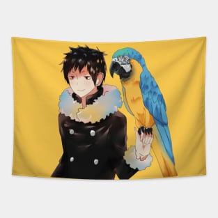 Izaya with Parrot Tapestry