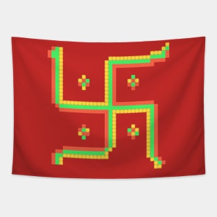 Swastik – Sacred Symbol of Positivity & Prosperity Tapestry