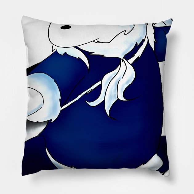 Ice Bear the Ice Bender Pillow by madtownstudio3000