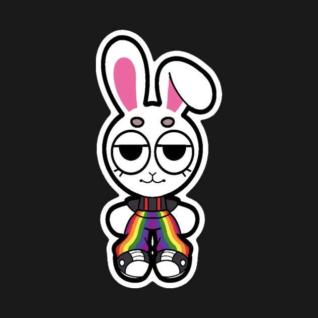 Pride Flag Bunny by Indy-Site