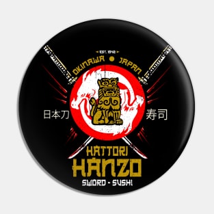 Hattori Hanzo Sword & Sushi Classic Pin