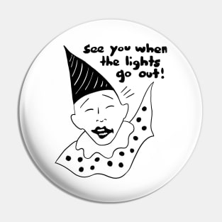 Mr Sandman, “See You When the Lights Go Out” cartoon by Kenneth Joyner Pin