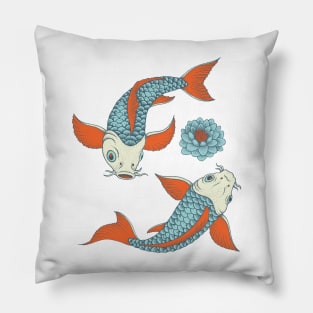 Japanese Yin-Yang Koi Fish Pillow