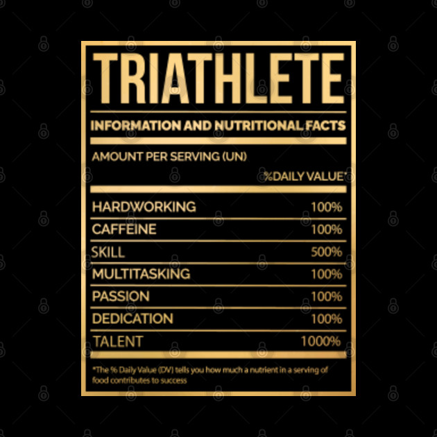 Awesome And Funny Nutrition Label Triathlon Triathlete Triathletes Saying Quote For A Birthday Or Christmas - Triathlon - Phone Case