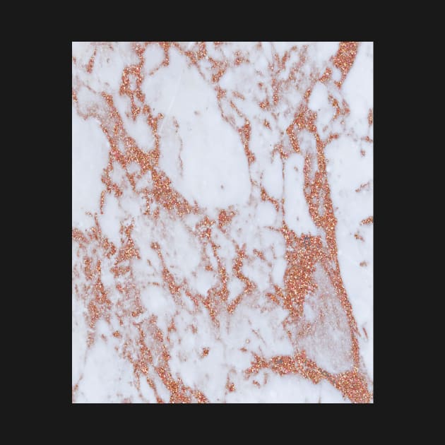 Intense rose gold marble by peggieprints