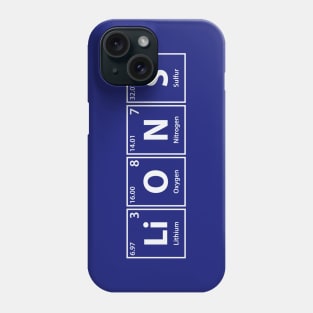 Lions (Li-O-N-S) Periodic Elements Spelling Phone Case