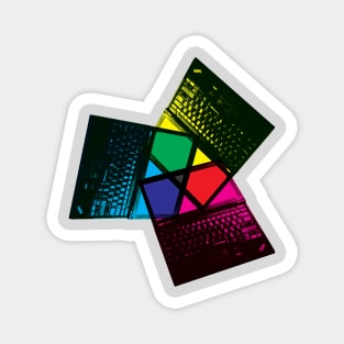 CMYK Laptops Magnet