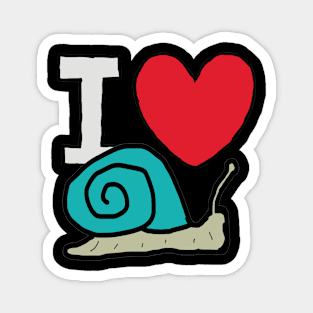 I Love Snails Magnet