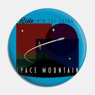 Ride Into The Future - Space Mountain Retro Pin