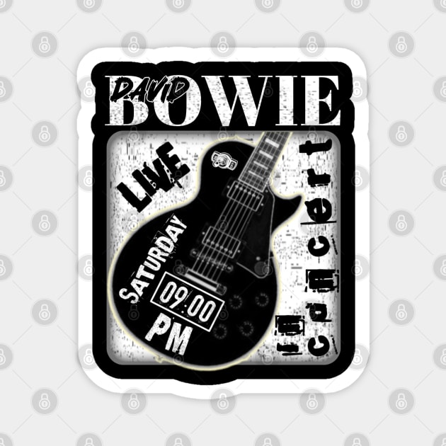 David Bowie guitar Magnet by Cinema Productions