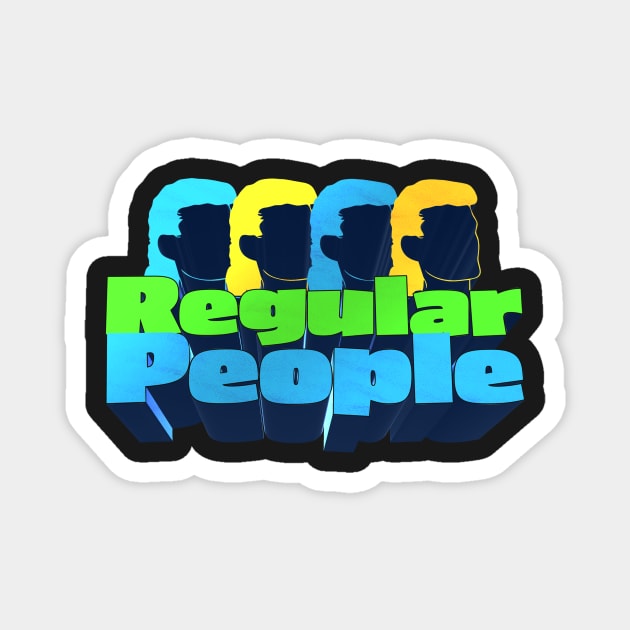 Regular People - Theo Von Mullet Fan Design Magnet by Ina