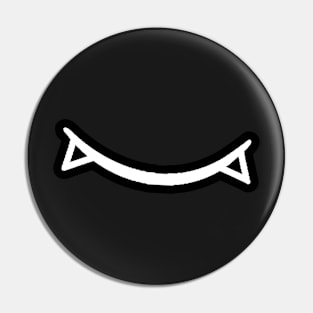 Cute Vamp Smile (black) Pin