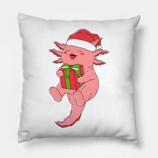 Christmas Axolotl Pillow