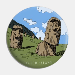 Easter Island Pin