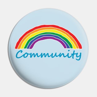 Community Pride Rainbow Pin