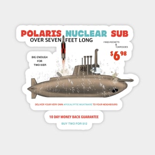 Classic Polaris Nuclear Sub Advertisment Magnet