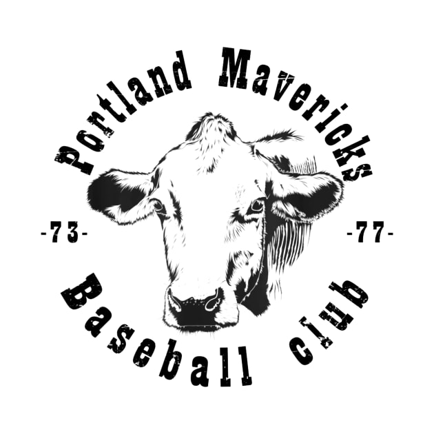 Portland Cows Mavericks Baseball by Chicu