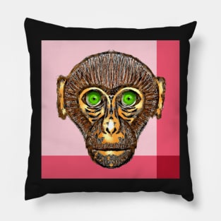 Cute Monkeys Chimps Funny Animal Stickers Pillow