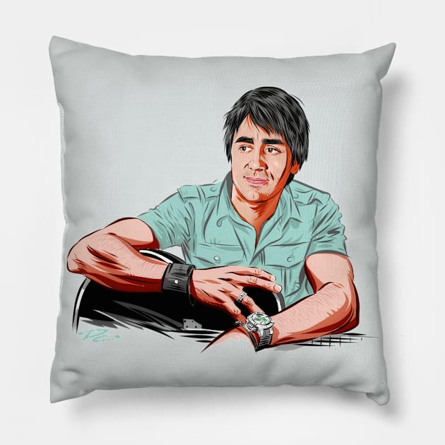 Steve Azar - An illustration by Paul Cemmick Pillow by PLAYDIGITAL2020