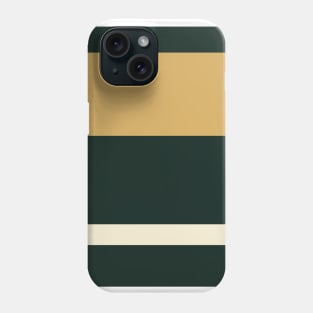 A perfect commixture of Bronze (Metallic), Pale, Dark and Desert stripes. Phone Case