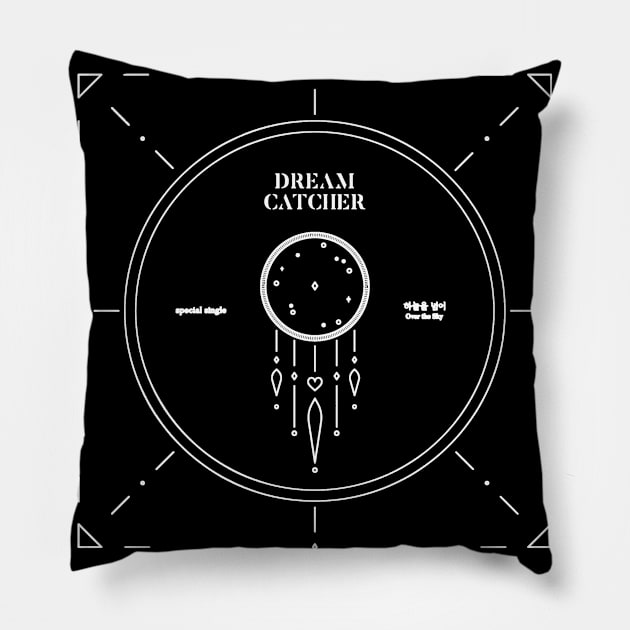 Dreamcatcher Over The Sky Album Pillow by hallyupunch