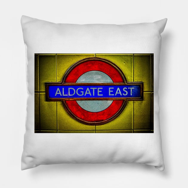 ALDGATE EAST Pillow by TheGerman