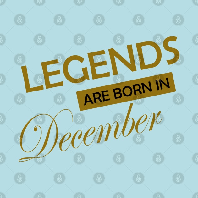 Legends are born in .. gold design by sayed20
