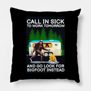 funny meme bigfoot hunter Pillow