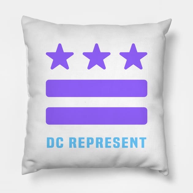DC REPRESENT (Purple) Pillow by OF THIS CITY