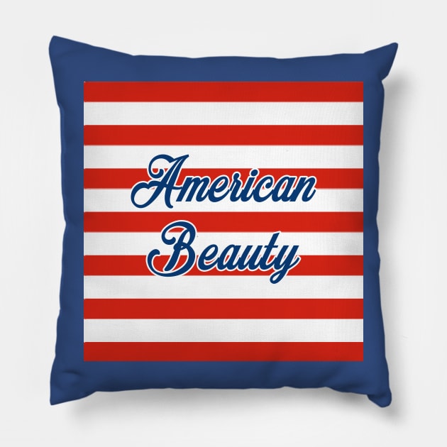 American Beauty Pillow by NYWA-ART-PROJECT