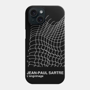 Jean-Paul Sartre / Minimalist Graphic Design Fan Artwork Phone Case