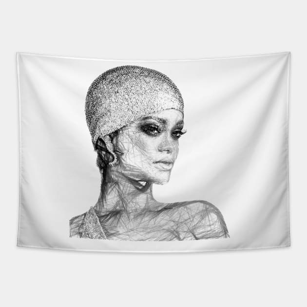 Rihanna Tapestry by RafaelSalazar