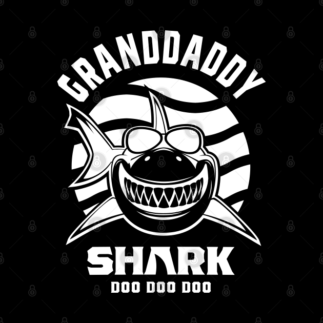 Mens Granddaddy Shark Grandpa Gift by cidolopez