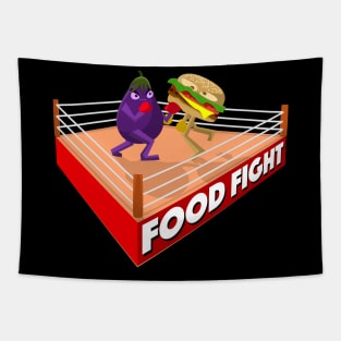 The Ultimate Food Fight Tapestry