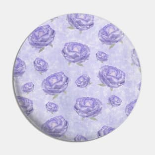 Watercolour purple peonies flowery pattern Pin