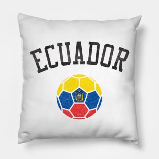 Ecuador Soccer Team Heritage Flag Pillow