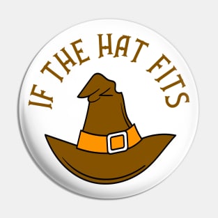 Orange If The Hat Fits Cheeky Witch® Pin