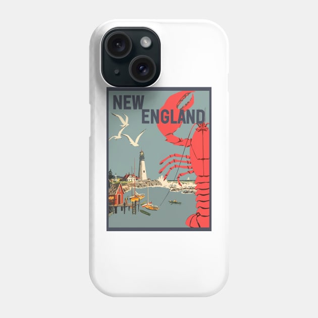 Vintage Style New England Phone Case by zsonn