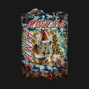 Santa Mouse Christmas tree gift T-Shirt