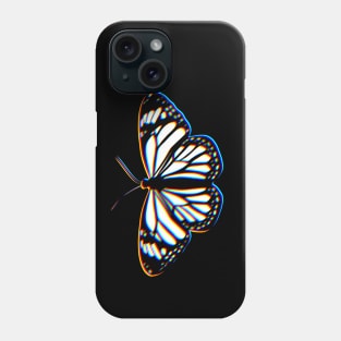 Glitch Monarch Buttefly Phone Case