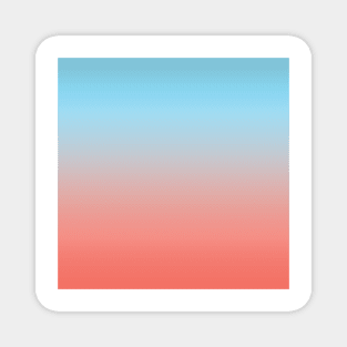 Light blue and pink color gradient Magnet