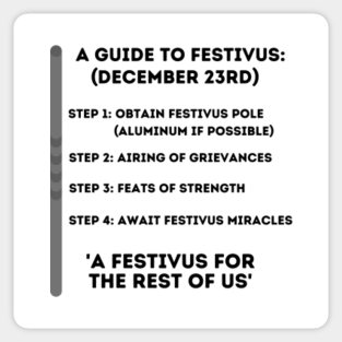 Festivus Holiday Stickers Teepublic