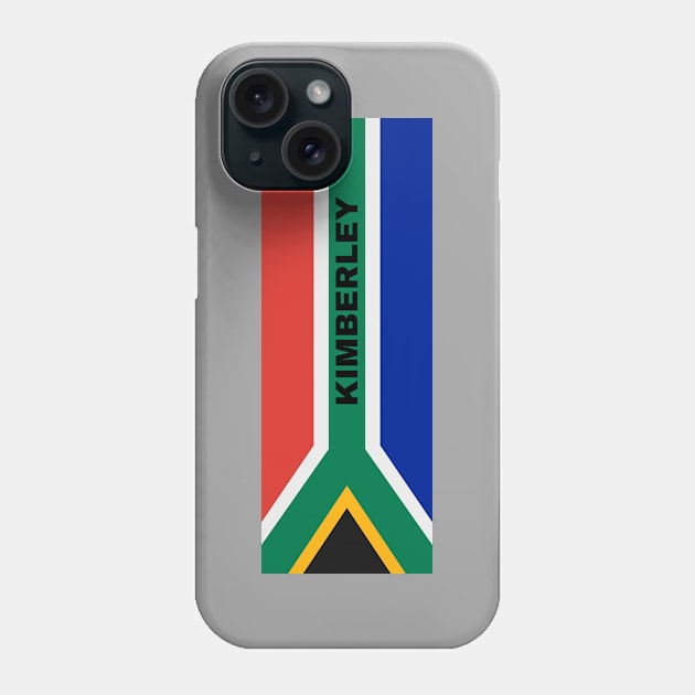Kimberley City in South African Flag Phone Case by aybe7elf