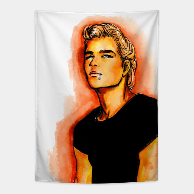 Johnny Castle Tapestry by Svetlana Pelin